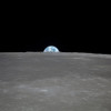 Apollo 11 Earth Rise Over The Moon. Earth On The Horizon In The Mare Smythii Region Of The Moon. Image 1 Of A Nasa Sequence Of 18. July 20 History - Item # VAREVCHISL033EC962