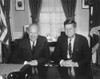 President Dwight Eisenhower Meets With President-Elect John Kennedy. They Discussed The Transition From The Eisenhower To Kennedy Presidency. Dec. 12 History - Item # VAREVCHISL039EC406