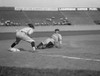 Babe Ruth Slides In Safe At Third Base On Bob Meusel'S Fly Out. Senators Third Baseman Is Ossie Bluege. 1925. History - Item # VAREVCHISL041EC255