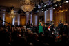First Lady Michelle Obama Speaks At A White House Concert 'PbsStevie Wonder In Performance At The White House ' On Feb. 25 2009. Michele Is Wearing An Emerald Green Dress Designed By Kai Milla Stevie Wonder'S Wife. History - Item # VAREVCHISL026EC024