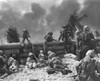 U.S. Marines Move Out From The Tarawa Beachhead Into Japanese Smoke Covered Airstrip. Nov. 20 History - Item # VAREVCHISL037EC023