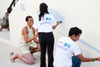 Michelle Obama Helps Paint A Mural At A Youth Center And Health Clinic In San Salvador. March 22 2011. History - Item # VAREVCHISL027EC090