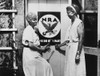 Eleanor Roosevelt And Nancy Cook With A Nra Poster At Val-Kill In Hyde Park. 1933. Cook Was A Feminist History - Item # VAREVCHISL035EC144