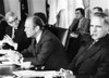 President Gerald Ford In A Cabinet Meeting Six Days Before His First State Of The Union Address. L-R Rogers Morton History - Item # VAREVCCSUA000CS419