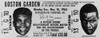 Ticket To World Championship Boxing Match At Boston Garden Between Muhammad Ali And Sonny Liston On Nov. 9 History - Item # VAREVCHISL033EC667