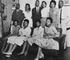 Little Rock Nine And Daisy Bates Posed In Living Room During The Turmoil Of The Federally Enforced Desegregation Of Central High School. Bottom Row History - Item # VAREVCHISL009EC038