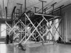 White House Architect Lorenzo Winslow And Engineer C.W. Barber In The White House East Room. They Inspect The Sagging Ceiling Supported By Scaffolding. - History - Item # VAREVCHISL038EC667