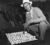 Bing Crosby Contributes His Golf Balls The World War 2 Scrap Rubber Drive. Ca. 1943. History - Item # VAREVCHISL036EC497