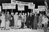 Dalton Trumbo Surrounded By Supporters With Signs History - Item # VAREVCHISL004EC197