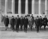 President Warren Harding And Vp Calvin Coolidge In A Group Near The Lincoln Memorial. Dec. 18 History - Item # VAREVCHISL040EC773