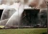 Firefighters Struggle To Contain The Fire After The September 11 2001 Terrorist Attack On The Pentagon. 64 Passengers Of American Airlines Flight 77 And 125 Others Were Killed. History - Item # VAREVCHISL024EC189