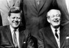 President John Kennedy And British Prime Minister Harold Macmillan. Macmillan Saw Himself As A Mentor To The Younger Leader History - Item # VAREVCCSUA001CS222