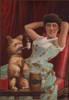 Detail Of Smoking Dog In Advertisement For Globe Tobacco Company History - Item # VAREVCHCDLCGCEC099