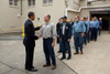 President Obama Greets Workers At Shift Change At The Nestl Purina Petcare Facility In Allentown Pennsylvania During The Worst Months Of The 2009-2010 Recession. Dec. 4 2009 History - Item # VAREVCHISL026EC150