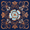 October Garden X Blue Poster Print by Beth Grove - Item # VARPDX39633