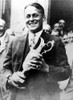 Bobby Jones With His Championshuip Cup After Winning The British Open History - Item # VAREVCPBDBOJOCS004