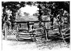 Cherokee Tribe. A Cherokee Cabin In The Indian Territories History - Item # VAREVCHCDLCGCEC186