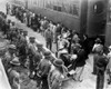 Japanese-Americans Arrive By Train At The Santa Anita Assembly Center From San Pedro History - Item # VAREVCHISL036EC315