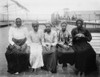 Barefoot Women Immigrants At Ellis Island Are From The Caribbean. Ca. 1910. History - Item # VAREVCHISL016EC267