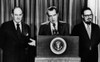 Nixon Presidency. From Left William Saxbe Being Named Attorney General By Us President Richard Nixon History - Item # VAREVCPBDRINIEC136