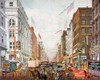 Broadway In New York City. Illustration Of New York'S Dry Goods District Showing Horse-Drawn Wagons History - Item # VAREVCHCDLCGCEC326