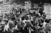 1963 March On Washington. Close-Up Of Civil Rights Leaders At The Front Of The March Roy Wilkins History - Item # VAREVCHISL033EC490