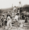 Afro-Panamanian Construction Workers Boring Through Rock With Tripod Drills During The Construction Of The Upper Miraflores Locks In 1910. History - Item # VAREVCHISL013EC293