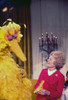 First Lady Pat Nixon Meeting With Big Bird From Sesame Street In The White House. Ca. 1969-74. History - Item # VAREVCHISL032EC147