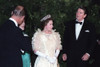 Queen Elizabeth Ii And Prince Philip Stand With President And Mrs. Reagan During A State Dinner At The M.H. De Young Museum. March 3 1983 History - Item # VAREVCHISL028EC254