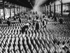 English Women And Men Working In Storage Shed For Large Shells Of A Munitions Factory. Artillery Was The Deadliest Weapon Of World War I History - Item # VAREVCHISL034EC420