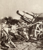 World War 1. German Soldiers Strain To Move A Huge Siege Gun Into An Attack Position. The Massive Gun Was Designed Shortly Before World War 1 History - Item # VAREVCHISL034EC820