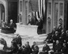 President Warren Harding Speaking To A Joint Session Of Congress. Ca. 1921-23. Behind Him History - Item # VAREVCHISL040EC771