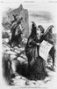 Political Cartoon By Thomas Nast Depicting Victoria Woodhull As The Devil Who Holds Banner History - Item # VAREVCHISL017EC204