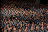 West Point Cadets Applaud President Obama'S Speech On Afghanistan At The U.S. Military Academy On Dec. 1 2009. Obama Set An Timetable For The Withdrawal Of U.S. Forces From Afghanistan Beginning In July 2011. History ( x - Item # VAREVCHISL027EC142