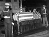 Former President Herbert Hoover'S Flag Draped Coffin. Armed Force Honor Guards Surround The Casket In St. Bartholomew'S Church History - Item # VAREVCCSUA000CS002
