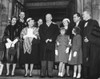 Eisenhower And Nixon Families Leaving The National Presbyterian Church On Inaugural Morning. Jan. 20 History - Item # VAREVCHISL039EC078