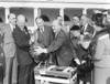 President Dwight Eisenhower Receives A Turkey From Members Of The National Turkey Federation At The White House. Nov. 16 History - Item # VAREVCHISL038EC984