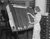 A Worker In The Social Security Board Records Office At The 'Visible Control' Rack. Each Card In This Rack Represents An Operation Completed On One Block Of 1 History - Item # VAREVCHISL035EC825