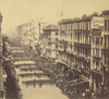 Marchers In Lincoln'S New York Funeral Procession Proceeding Down Broadway Away From The Viewer Ca. 1865. History - Item # VAREVCHISL013EC161