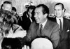 Employees Of The Central Intelligence Agency Greet President Nixon. At Right Is Cia Director Richard Helms. Mar. 7 History - Item # VAREVCCSUA000CS524
