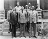 Brotherhood Of Sleeping Car Porters Group. President Asa Philip Randolph Is In The Center And Vice President Milton P. Webster Is On His Left. 1930S. History - Item # VAREVCHISL033EC748
