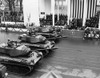 U.S. Army Tanks Pass Eisenhower'S Reviewing Stand During The Inaugural Parade. Jan 21 History - Item # VAREVCHISL039EC086