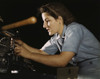 Women War Worker Finishing Airplane Parts In A Hand Mill At Consolidated Aircraft Corporation In Fort Worth History - Item # VAREVCHISL017EC297