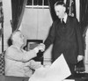 President Franklin Roosevelt Shaking Hands With His New Secretary Of War History - Item # VAREVCCSUB001CS800