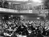 General View Of The Communist National Convention At The Metropolitan Opera House. One Banner Reads History - Item # VAREVCCSUA001CS623