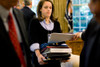 Katie Johnson President Obama'S Personal Secretary Collects Documents After A Morning Oval Office Briefing. May 18 2009. History - Item # VAREVCHISL027EC116