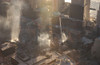 Aerial View Of Ground Zero From The Northeast As The Late Afternoon Sun Illuminates The Smoke. Oct. 8 History - Item # VAREVCHISL039EC859