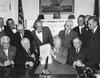 President Eisenhower At Signs The Saint Lawrence Seaway Act Of 1954. May 13 History - Item # VAREVCHISL039EC051