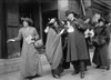 Smiling Women Suffragists Hand Out Literature To Advertise The 1913 Parade In New York City. History - Item # VAREVCHISL017EC186