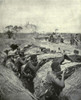 World War 1 In Africa. African Troops In An Entrenched Camp At Rifle Practice. They Are Being Trained To Use Modern Weapons By British African Forces Under The Command Of General Van De Venter. Ca. 1917. History - Item # VAREVCHISL044EC051